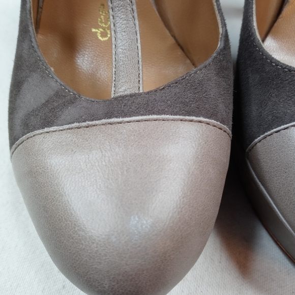 Dee Keller Made in italy CLASSIC Gray suede Platfo - Picture 3 of 8